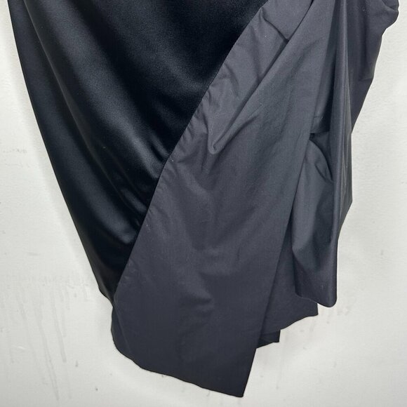 Vera Wang Lavendar Label Womens Asymmetrical Cocktail Dress in Black Size 4 - Picture 3 of 9